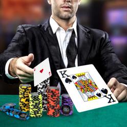 Total Tactic UY10091BK 14 g Texas Holdem Poker Chip Set