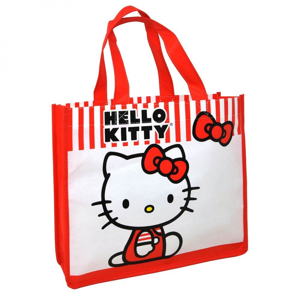 Hello Kitty 875790 Hello Kitty Striped Tote Bag