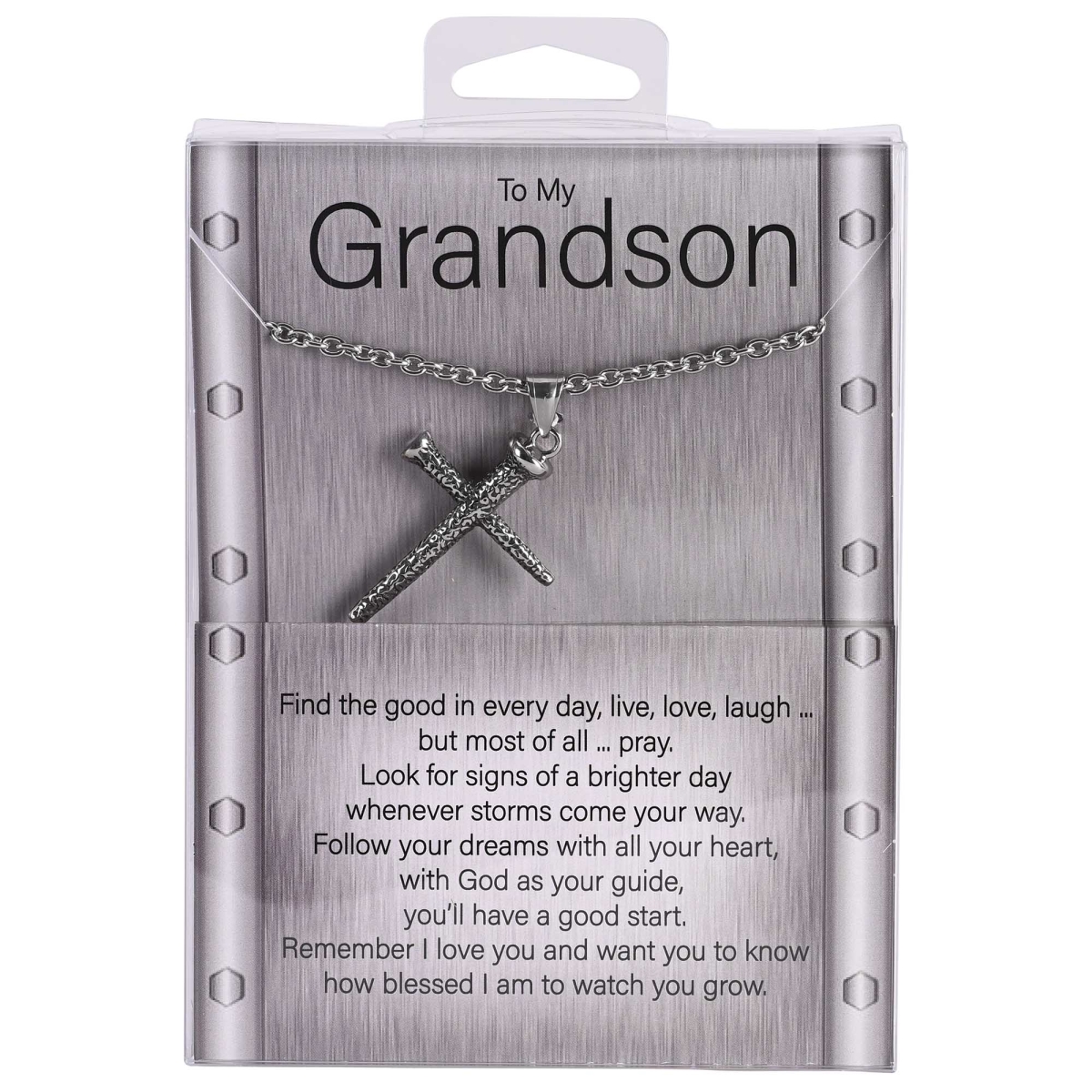 Dicksons 35-8127 Necklace Grandson Nail Cross 24Inch
