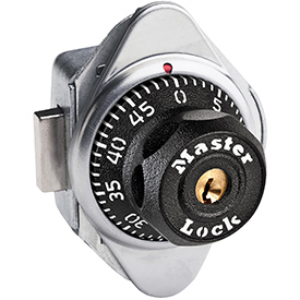 Master Lock 652868S Built-In Combo Lock for Box Lockers with 1 Control Key & Chart - Black