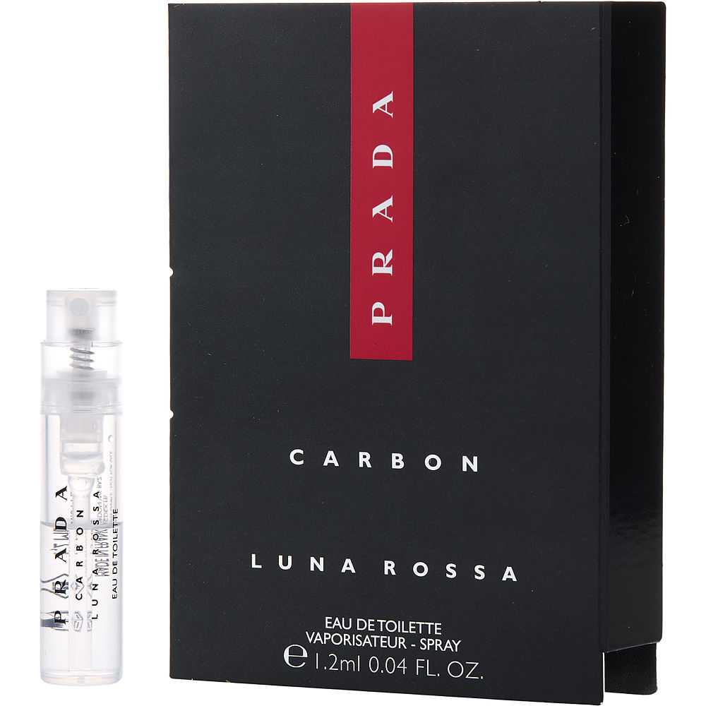 Prada 327859 1.2 ml Prada Luna Rossa Carbon Mini EDT Vial Perfume for Mens