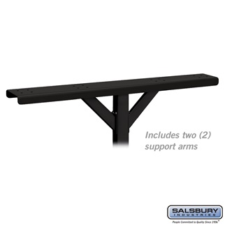 Salsbury Industries SalsburyIndustries  4 Wide With 2 Supporting Arms Spreader For Roadside Mailboxes - Black
