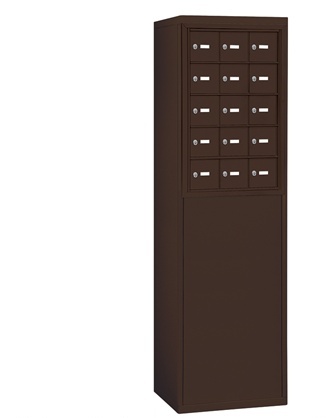Salsbury Industries Salsbury 19953BRZ Free-Standing Enclosure For 19055-15 And 19058-15 Recessed Mounted Cell Phone Lockers - Bronze