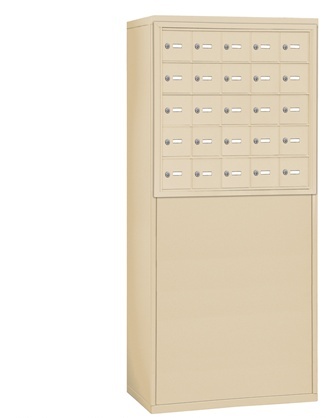 Salsbury Industries Salsbury 19955SAN Free-Standing Enclosure For 19055-25 And 19058-25 Recessed Mounted Cell Phone Lockers - Sandstone