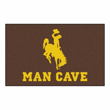 Fanmats Fan Mats FAN-17336 Wyoming Cowboys NCAA Man Cave Ulti-Mat Floor Mat&#44; 60 x 96 in.