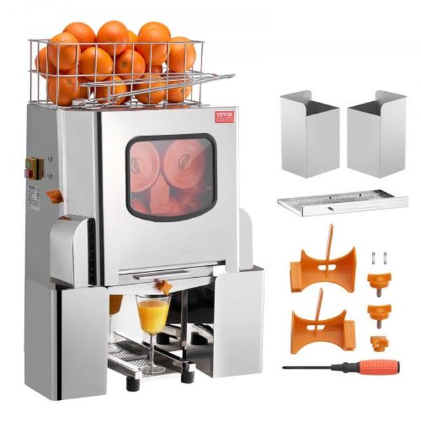 VEVOR TSZDJLCZJBZD8NYZYV1 120W Automatic Commercial Orange Juice Machine Extractor