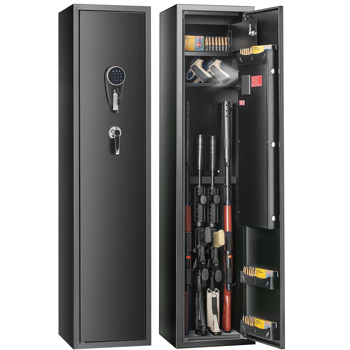 VEVOR ZQJDSXZWSZJ59FPUDV0 5 Gun Safe&#44; Gun Security Cabinet with Lock & Digital Keypad