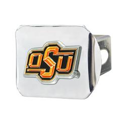 Fanmats 25069 3.4 x 4 in. Oklahoma State Cowboys Hitch Cover with 3D Color Emblem&#44; Chrome