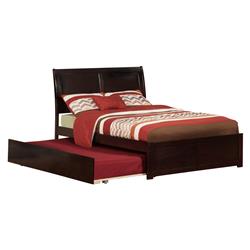 Livingquarters Portland Match Footboard with Urban Trundle Bed - Espresso, Full Size