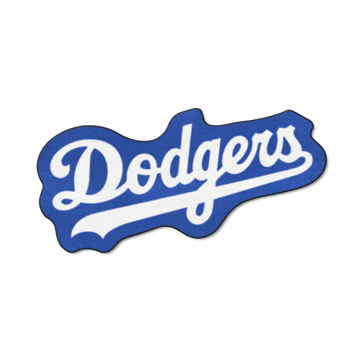 Fanmats 28678 30 x 32.6 in. Los Angeles Dodgers Mascot Rug with Dodgers Wordmark&#44; Blue