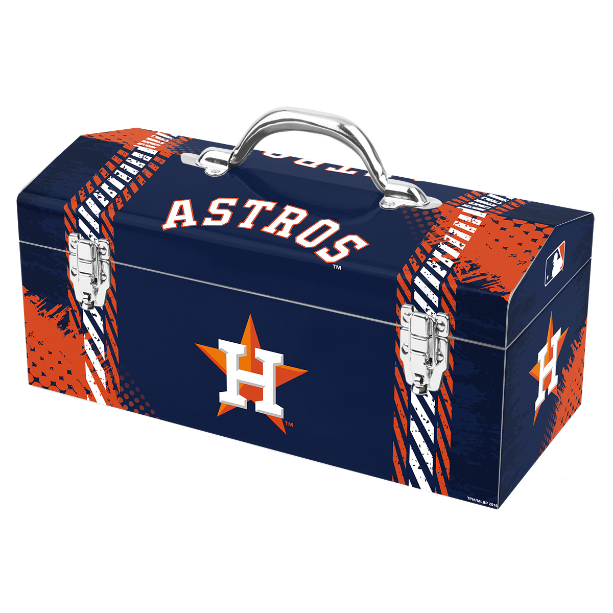 Fanmats 62154 16.25 x 7.75 x 7.1 in. Houston Astros Tool Box&#44; Navy Blue