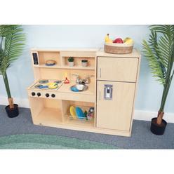 Whitney Brothers WB2351 Lets Play Toddler Kitchen Combo - Natural UV