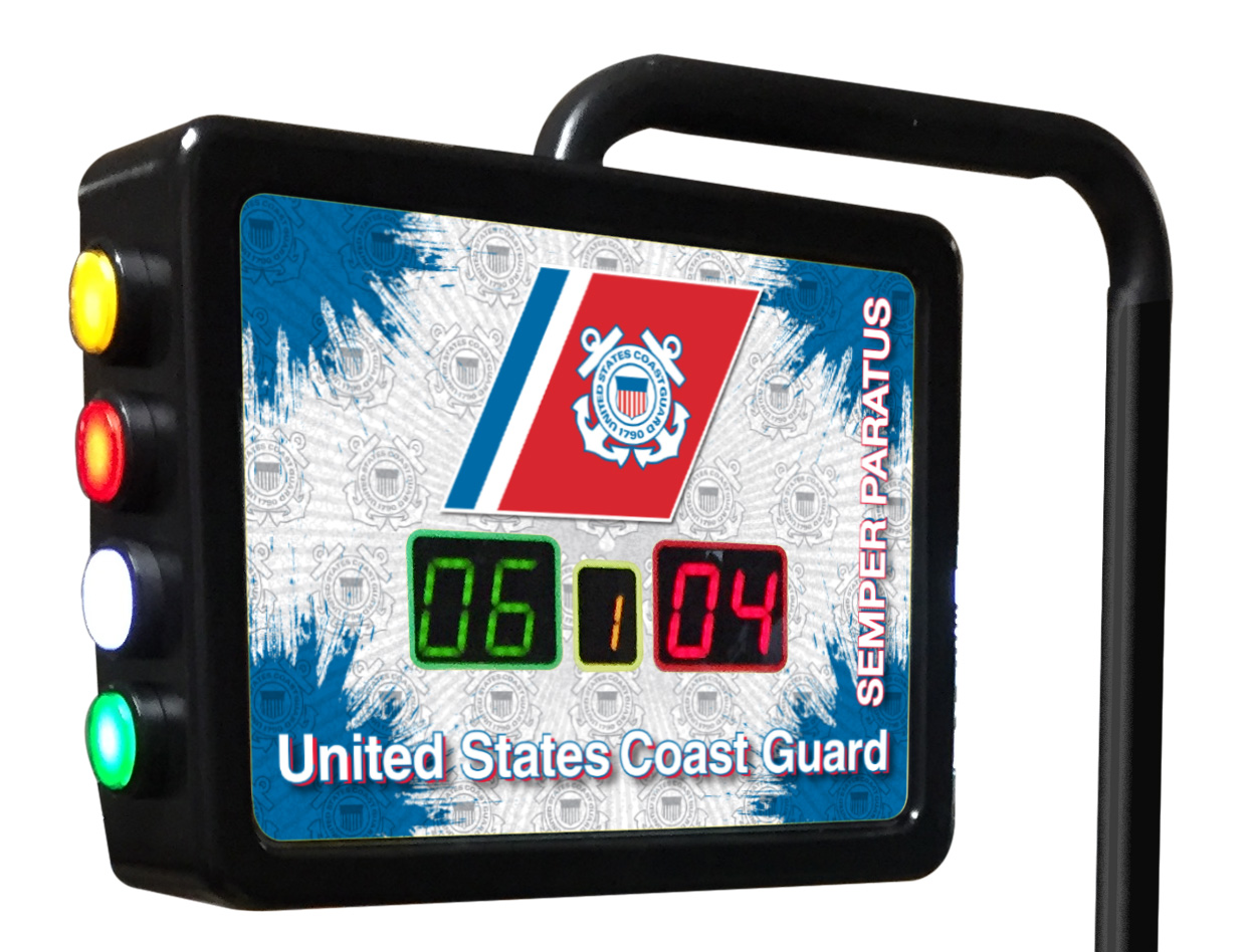 Holland Bar Stool SBScUnCstGrd U.S. Coast Guard Electronic Shuffleboard Scoring Unit