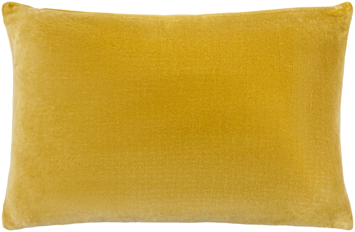 Livabliss CV062-1320D 13 x 20 in. Cotton Velvet Lumbar Pillow&#44; Brass