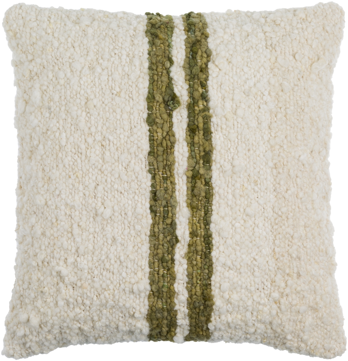 Livabliss GNY001-2222 22 x 22 in. Dagny GNY-001 Modern Square Accent Pillow&#44; Ash&#44; Off-White & Moss Brown