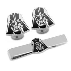 Star Wars SW-DVH2-CT Darth Vader Matte Black Cufflinks & Tie Bar Gift Set