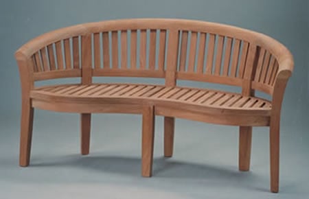 Anderson Teak BH-005CT 5-Foot Curve Bench Extra Thick Wood