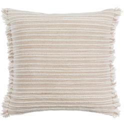Livabliss SPH001-2020 20 x 20 in. Seraphina Collection SPH-001 Square Accent Pillow - Tan&#44; White