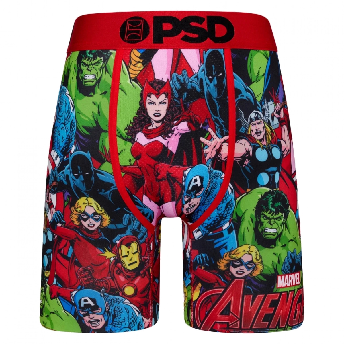 Men's Black Avengers Printed Cotton Boxers main image 0