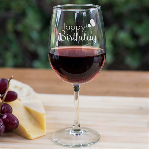 jovely jov811 6c engraved goblet wine glass happy birthday balloons set of 72 - Happy Birthday Wine Glass jovely jov811 6c engraved goblet wine glass happy birthday balloons set of 72 - Happy Birthday Wine Glass
