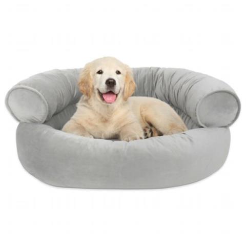 Arlee Home Fashions 59 40098cha Orthopedic Microvelvet Comfy Couch Arlee Home Fashions 59 40098cha Orthopedic Microvelvet Comfy Couch Large Pet Bed Charcoal