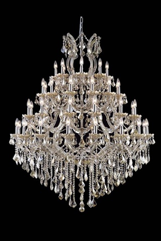 Elegant Furniture Lighting Elegant Lighting 2800g46gt Gt Rc 46 Dia X 62 H In Maria Theresa Collection Large Hanging Fixture Royal Cut Golden Teak