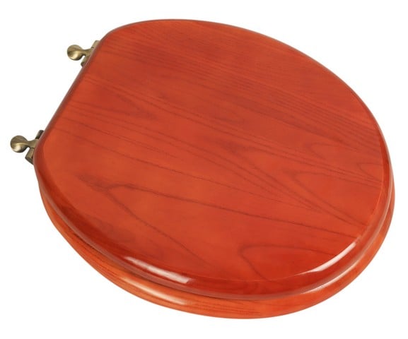 Premium Round Wood Toilet Seat Cherry Plumbing Technologies 5f1r2 15ab Designer Solid Round Oak Wood Toilet Seat With Antique Br Hinges