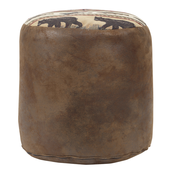 American Furniture Clics 310 Sierra Lodge Tapestry Pouf Ottoman American Furniture Clics 310 Sierra Lodge Tapestry Pouf Ottoman 18 X 17 In