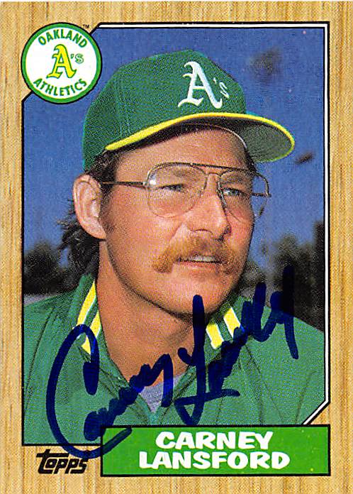 121699 Oakland Athletics 1987 Topps No 678 Carney Lansford
