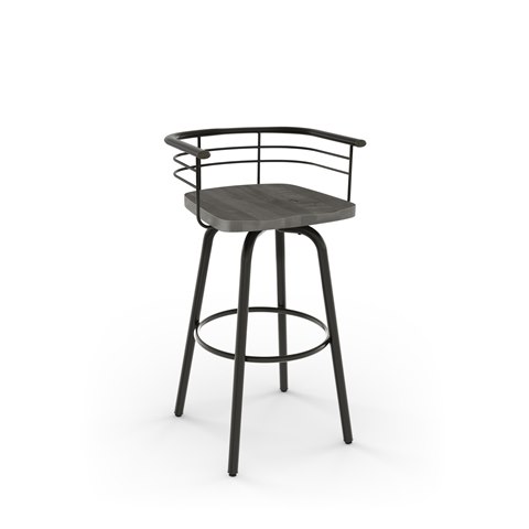 Amisco 42244 26we 1b2589 Warner Swivel Textured Black Metal Counter Amisco 42244 26we 1b2589 Warner Swivel Textured Black Metal Counter Stool With Distressed Wood Seat