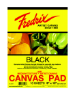Fredrix Primed Canvas Pad - 16 x 20 in. - Black