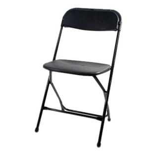 Max Mp101 Black With Frame Poly Performance Folding Chair