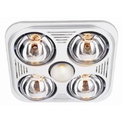 Broan Nutone Bathroom Fan And Heater With Light Templeton Aero Pure Fan Hite 4 Bulb Quiet Bathroom Heater With Light