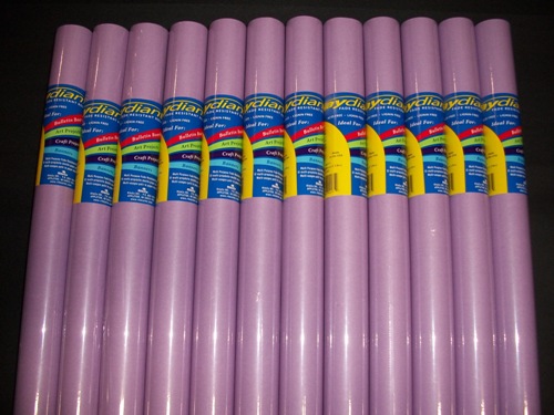 RiteCo Raydiant 80175 Riteco Raydiant Fade Resistant Art Rolls Lilac 18 In. X 50 Ft. 12 Pack