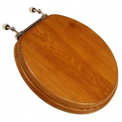 Caroma 326606 Round Wood Toilet Seat Dark Brown Jones Stephens Plumbing C3b2r1 18ch Round Dark Brown Oak Toilet Seat With Chrome