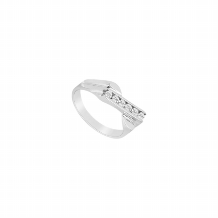 Fine Jewelry Vault UBF1487W14D-110RS9 Diamond Ring 14K White Gold&#44; 0.25 CT - Size 9