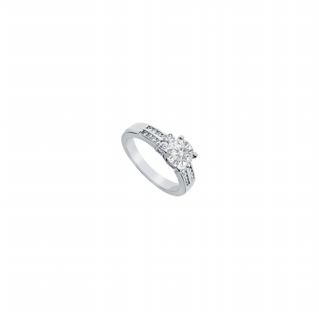 Fine Jewelry Vault UBJ903PTD-101RS5 Diamond Engagement Ring Platinum&#44; 0.75 CT - Size 5