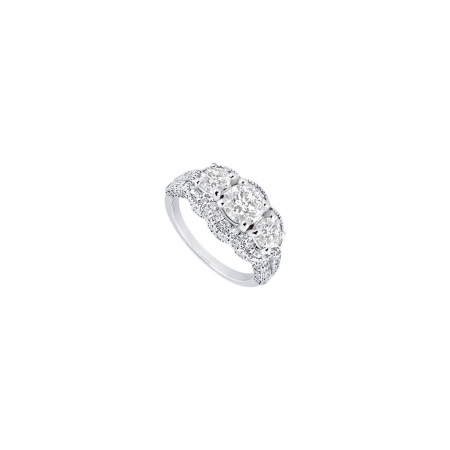 Fine Jewelry Vault UBJ8264PTD-101RS6.5 Diamond Engagement Ring Platinum&#44; 1.75 CT - Size 6.5