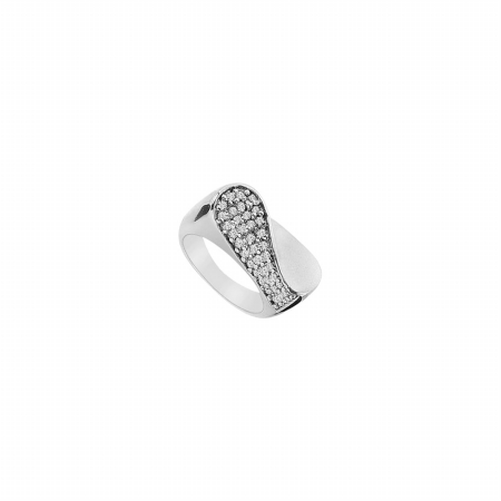 Fine Jewelry Vault UBJ826W14D-101RS9 Diamond Ring 14K White Gold&#44; 0.50 CT - Size 9