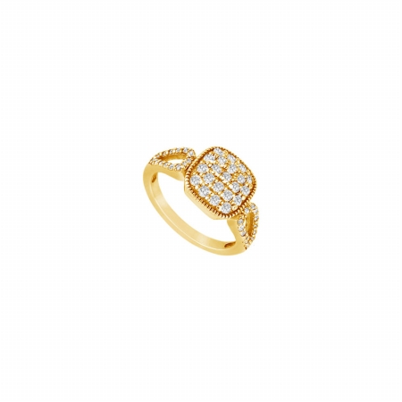 Fine Jewelry Vault UBJ547Y14D-101RS8 Diamond Ring 14K Yellow Gold&#44; 0.75 CT - Size 8