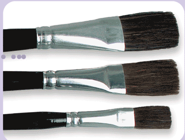 Gordon Brush Mfg. Co. Gordon Brush 0740-00037 Dark Brown Ox Hair Glaze-0.38 In. Case Of 36