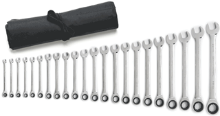 GearWrench KDT-85004 Metric Master Ratcheting Wrench Set&#44; 22 Piece