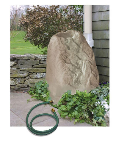 Emscogroup Emsco 2297 80 Gallon Waterstone Rain Barrel With Emscogroup Emsco 2297 80 Gallon Waterstone Rain Barrel With Downspout Diverter
