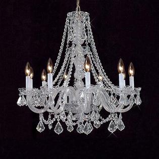 Weinstock Lighting 10 Light Crystal Chandelier Chrome 48 Weinstock Lighting 10 Light Crystal Chandelier Chrome 48