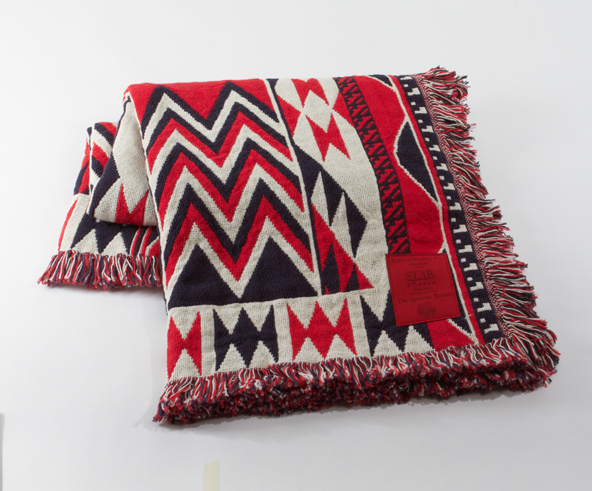 Kanata Blanket Co. Debra and Robyn Sparrow Designed "Morning Star" Cotton Throw Blanket - 48" x 67"