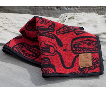 Kanata Blanket Co. Artist James Hart Designed "Haida Dreamtime" Wool Blanket