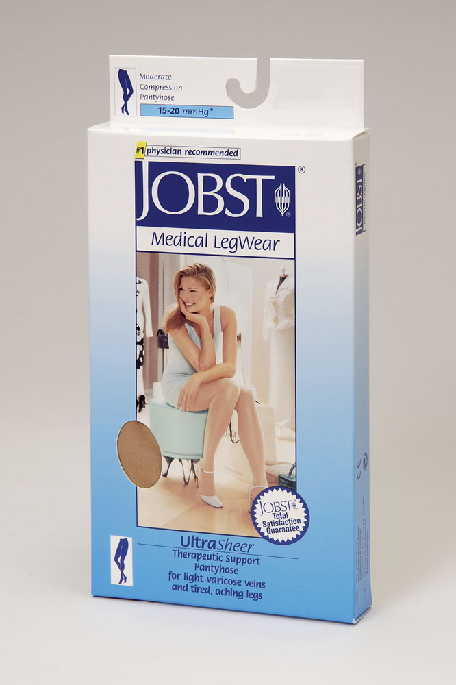 BSN Medical Jobst Ultrasheer Pantyhose 15 20 Mmhg Moderate Support Classic - Classic Black - Medium