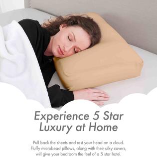 Hit Notion Premium Microbead Pillow, Small, Cooling Silk like