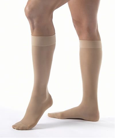 Jobst Ultrasheer Knee High 20-30 mmHg Firm Compression Large Mocha