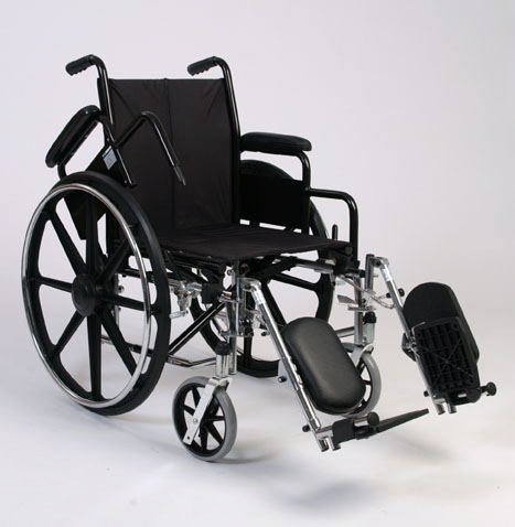 ALEX ORTHOPEDIC 20" Lightweight Wheelchair /Elevated Leg Rest